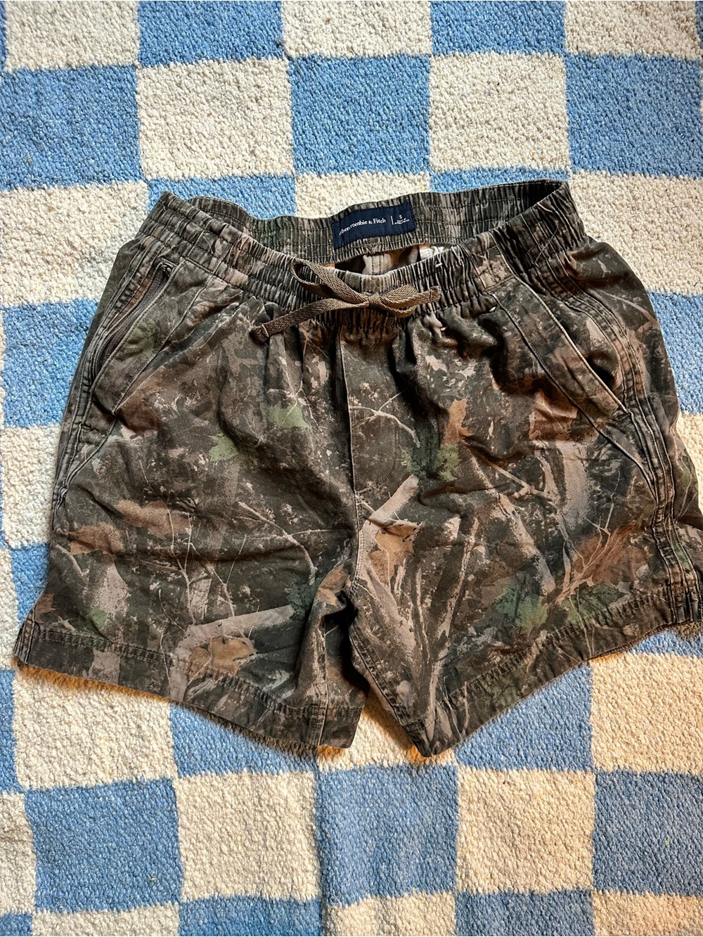 Abercrombie and fitch Men's Camouflage Drawstring Shorts - Green/Brown